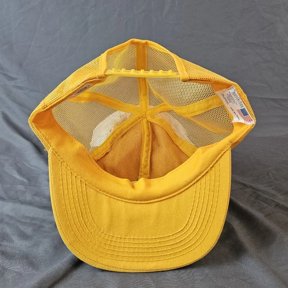 VINTAGE Mens CAT Caterpillar Snapback Trucker Hat Y2K Workwear 90s - Picture 6 of 9